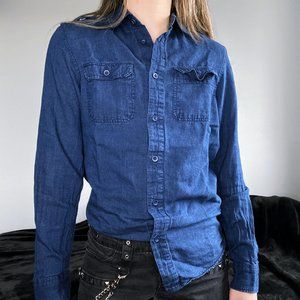 FREE ADD ON - H&M Denim Look Blue Flannel Shirt